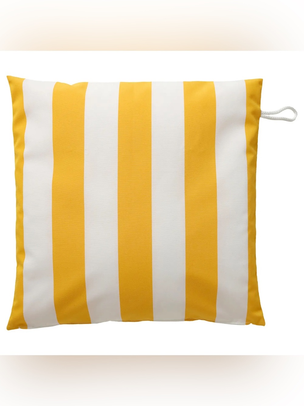 The IKEA GULLBERGSÖ cushion cover in yellow and white stripes